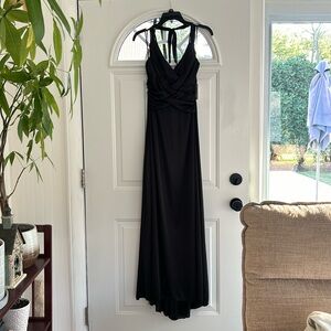 Juniors black silk dress. Size 11/12